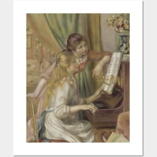 Young Girls at the Piano by Auguste Renoir Posters and Art